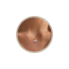 Load image into Gallery viewer, Pet Memorial Gifts for Dogs, Dog Memorial Gifts for Loss of Dog June Birthday Gift for Women Christmas Stocking Stuffers Alexandrite Birthstone Necklace for Women 14k Gold Necklace with Dogs Paw

