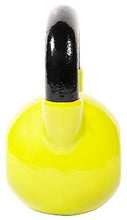 Load image into Gallery viewer, Fitvids All-Purpose Color Vinyl Coated Kettlebell, 5-50 Pounds, Yellow

