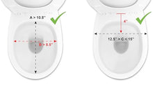 Load image into Gallery viewer, PEPE Mobility Raised Toilet Seat with Lid for Elderly 4" High, Fits Round and Elongated up to 15" Wide, Commode Seat with Sturdy Brackets, Medical Aid
