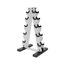 Load image into Gallery viewer, CAP A-Frame Dumbbell Hand Weight Vertical Storage Rack - White
