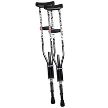Load image into Gallery viewer, York Nordic - Spring Cushion Crutches Perfect for Sports Injuries and Travel - Heights 4'7" to 6'6" - Adjust Down to 22" for Travel
