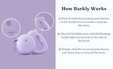 Load image into Gallery viewer, Barkly Dog Leash with Personal Safety Alarm for Women, Self Defense Siren &amp; LED Strobe | 130dB Panic Button | 13ft Retractable, Tangle Free, One Handed Brake (Dogs up to 44 lbs, Lilac)
