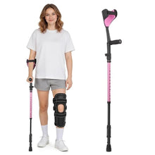 Load image into Gallery viewer, Ergonomic Forearm Crutches Spring Assist Crutches for Adults,Comfortable and Height Adjustable Arm Crutches
