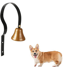 Load image into Gallery viewer, GoldTiger Fixed Metal Dog Doorbell for Potty Training - Heavy Duty Steel Wall Mounted Dog Bell for Door to Ring to Go Outside - Professional Puppy Housebreaking Communication Tool, No Snag (Black)
