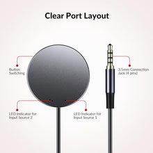 Load image into Gallery viewer, Remote Switch Button EXB01 for iDock C20 (for 2 Laptops)/D23(for 2 PC 3 Monitors), 4ft Extension for Effortless Device Switching
