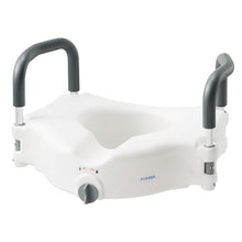 Load image into Gallery viewer, 5" Toilet Seat Riser Supports 300lbs Raised Toilet Seat with Removable Padded Arms for Seniors
