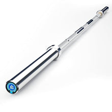 Load image into Gallery viewer, LIONSCOOL 7ft Olympic Barbell (Silver Chrome, 700LBS, Center Knurl)
