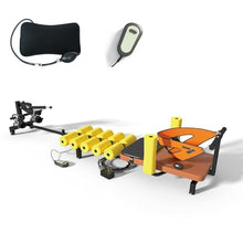 Load image into Gallery viewer, WUGCHDA Electric Alternative Inversion Traction Table, Back Stretcher Traction Table for Spine Stretching, Full Body Traction Machine Bed for Home (Yellow, Electric Small)
