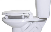 Load image into Gallery viewer, Centoco 3 inch Raised Toilet Seat for Seniors, Elongated, Closed Front with Cover, Plastic, Made in the USA, 3L800STS-001, White

