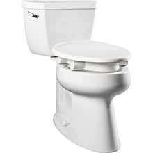 Load image into Gallery viewer, Bemis Assurance 3" Raised Toilet Seat for Seniors, Therapist Preferred for Safety, Secure Hinges, Clean Shield Guard, Elongated, White
