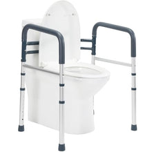 Load image into Gallery viewer, Lianjindun Toilet Safety Rails, Adjustable Toilet Frame for Elderly, Seniors, Handicap &amp; Disabled, Foldable Handicap Toilet Handles Fit Any Toilets (Blue)
