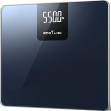 Load image into Gallery viewer, Posture 550lb Capacity Digital Bathroom Scale High Precision Body Weight Scale Extra Wide Platform Large LED Display, and Durable 8mm Tempered Glass Platform for Home
