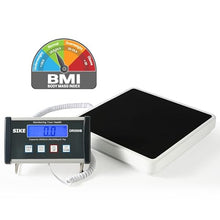 Load image into Gallery viewer, SIKE Digital Physician BMI Scale, Medical Floor Scale for Body Weight, 550 lb Limit Professional Weight Scale, Portable Easy to Read Digital Display, Heavy Duty, 12.5" x 12" Platform
