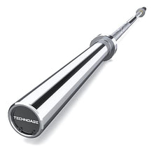 Load image into Gallery viewer, TECHNOAGE 7FT Olympic Barbell, 40LB Olympic Weight Bar with 2-Inch Sleeves- Sliver
