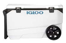Load image into Gallery viewer, Igloo Marine Ultra 90 QT Cooler, Insulated Cooler Chest with Soft Ride Wheels, Leak-Proof Outdoor Hard Cooler, 5-Day Ice Retention, 137 Can Capacity
