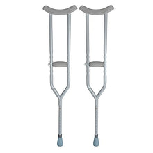 Load image into Gallery viewer, Dynarex Bariatric HD Steel Adult Crutches - Extra Heavy Duty Bariatric Crutches with Underarm Pads
