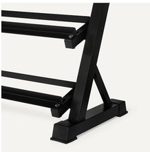 Load image into Gallery viewer, Amazon Basics 3-Tier Adjustable Dumbbell Weight Rack, Sturdy Steel Stand Only, Black
