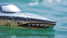 Load image into Gallery viewer, Shark RC Boat for Kids &amp; Adults,2.4GHz High Speed Remote Control Racing Boat W/ Dual Battery 50 Min Runtime,Waterproof
