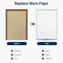 Load image into Gallery viewer, Super Large Dog Door Replacement Flaps 15" x 20", Compatible with Ideal Pet Products, Clear Flexible Replacement Flap, Dog Door Flap for Easy Installation
