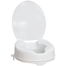 Load image into Gallery viewer, Drive Medical 770-626 AquaSense Raised Toilet Seat with Lid, Standard Seat, White
