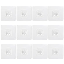 Load image into Gallery viewer, DOCMON 12 Pack Shower Shelf Adhesive, Thick Bath Toy Storage Organizer Hook, Waterproof Shower Caddy Adhesive Replacement Sticker Strips Hangers for Kitchen, Bathroom, Shower Basket &amp; Soap Holder
