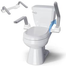 Load image into Gallery viewer, ZEAGUS Toilet Safety Rails for Seniors,500lb Heavy-Duty Toilet Safety Frame,60° Adjustable &amp; Space-Saving Toilet Assist Arms,Toilet Handles for Elderly,Disabled, and Mobility Impaired

