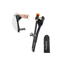 Load image into Gallery viewer, Antdvao Forearm Crutch for Adults(x1 Unit), Forearm Crutch with Cuffs,  (Single Black)
