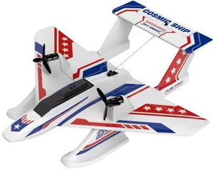 3CH Amphibious RC Plane for Water, Land & Air, Remote Control Airplane Flying Boat Toys,2.4GHz 6-axis Gyro Stabilizer