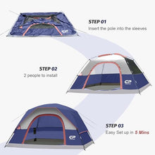 Load image into Gallery viewer, CAMPROS CP Tents for Camping 2/4/6 Person, Waterproof Windproof Dome Tent
