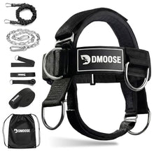 Load image into Gallery viewer, DMoose Fitness Neck Harness Plus for Weight Lifting - Soft Padded Head &amp; Chin Strap with 30" Heavy Duty Steel Chain, 2 Bands &amp; Door Anchor - Neck Exerciser &amp; Strengthener (Neck Harness Plus)
