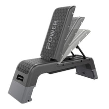 Load image into Gallery viewer, Power Systems Step Bench &amp; Weight Bench | Aerobic Platform &amp; Plyo Box for Cardio, Strength | Commercial Grade Full Body Home Gym Stepper | Adjustable Multifunctional Deck &amp; Resistance Band Clips
