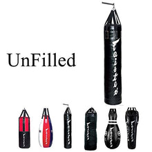 Load image into Gallery viewer, Fairtex HB6 6 Ft. Banana Bag Punching Bag for Muay Thai, Boxing, Kickboxing, MMA (HB6 Black Unfilled) - 14.17" W x 70.87" H

