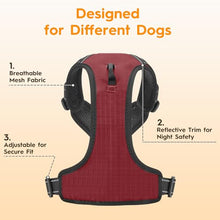 Load image into Gallery viewer, No Pull Dog Harness, No-Choke Soft Padded Reflective Dog Vest Harness with Front Clip &amp; Top Handle, 2 Quick-Release Buckles, Adjustable for Small Medium Large Dogs
