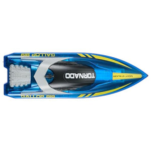 RC Boat for Kids, Remote Control Boat for Pools & Lakes, Racing Boat with LED Light & 2 Rechargeable Batteries, Whole Body Waterproof