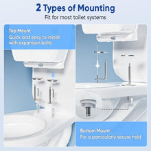 Load image into Gallery viewer, 3 Inch High Elevated Toilet Seat for Seniors, Soft Close, Easy Install &amp; Clean (Round)
