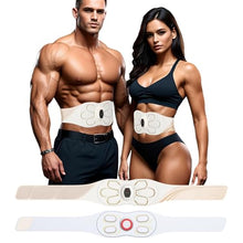 Load image into Gallery viewer, abs Stimulator Abdominal Massager with Heat &amp; Redlight &amp; Vibration &amp; Electric Muscle Stimulator, Tactical x abs Toner Belt for Belly Fat Burning Stomach Cellulite, Lower Back Massagr for Pain Relief
