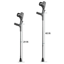 Load image into Gallery viewer, YOKABOZE Forearm Crutches for Adults Foldable Knee Patients Mobility aids for Children and Seniors (Pink Pro)
