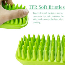Load image into Gallery viewer, Yintoper Dog Bath Brush, Pet Silicone Shampoo Brush, Rubber Shower Wash Curry Brush for Short Long Haired Dogs Cats Shedding Grooming and Massage, Pet Rubber Brush Removes Loose &amp; Shed Fur
