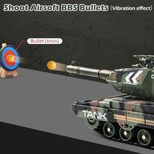 Load image into Gallery viewer, Supdex 1:24 RC Tank-2.4G Remote Control Army Tank That Shoot BBS with 360° Rotating Turret, Auto Demo

