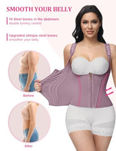 Load image into Gallery viewer, SHAPSHE Waist Trainer for Women, Tummy Control Sports Girdle, Purple-classic - XXL
