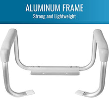 Load image into Gallery viewer, DMI Toilet Safety Rails Toilet Handles for The Elderly Toilet Safety Handrails Frame Easy Assembly with no Tools, White

