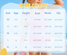 Load image into Gallery viewer, DOCUMO Girls One Piece Swimsuit Ruffle Quick Dry Bathing Suit for Kids 6-15Y, Tropical/Leopard/Tie Dye Printed Beach Swimsuit (Hot Pink, Small)
