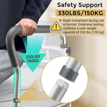 Load image into Gallery viewer, Toilet Safety Rails for Seniors, Adjustable Toilet Safety Frame Handles Fits Most Toilets, Gifts for Handicap and Disabled Seniors Elderly, Foldable, Safe Weight Capacity of 330 lbs(150KG)
