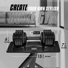 Load image into Gallery viewer, Yes4All One Second Multi Weight Adjustable Dumbbells Set of 2 for Different Workout Levels - 25LBS - Single - Grey Grip
