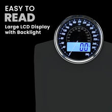 Load image into Gallery viewer, EILISON Highly Advance 2-in-1 Digital &amp; Analog Weighing Scale for Body Weight-400lbs, 4 High Precison GX Sensor Accurate, Thick Tempered Glass, Extra Large Display (White)
