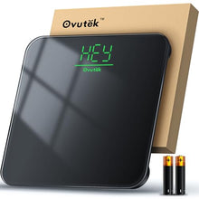 Load image into Gallery viewer, Ovutek Bathroom Scale for Body Weight, Highly Accurate Digital Weighing Machine for People, Upgraded Batteries Included, Compact Size, LED Display, Physician Scale with Sturdy Tempered Glass, 400lb
