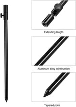 Load image into Gallery viewer, LSOSVSEU Fishing Bite Alarm &amp; Bankstick Set - Includes 3 LED Alarms, 3 Swinger Indicators, 3 Telescopic Rod Holders &amp; Waterproof Carry Bag for Carp Fishing Gear
