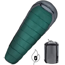 Load image into Gallery viewer, FENOKD Portable Lightweight Camping Sleeping Bag for Adults &amp; Youth Sleeping Bags Compact Ultralight Backpacking with Compression Bag for Hiking Fishing Outdoors，
