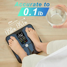Load image into Gallery viewer, Lepulse Scale for Body Weight, Smart Digital Bathroom Weight Scale with BMI Muscle Mass 20 Body Composition Metrics,4.68"Large Display Body Fat Scales, Heart Rate, Accurate Bluetooth Weighing with App
