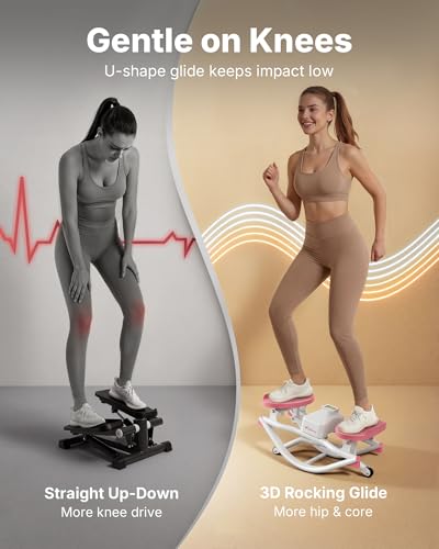 Merach Rocking Steppers for Exercise at Home, 3D Motion Stair Stepper ...